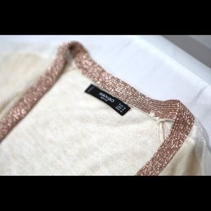 Rose gold sheer sweater